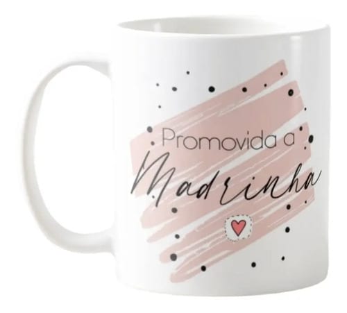 Caneca Convite para Madrinha Batizado Crisma Casamento - Casamento (Madrinhas)