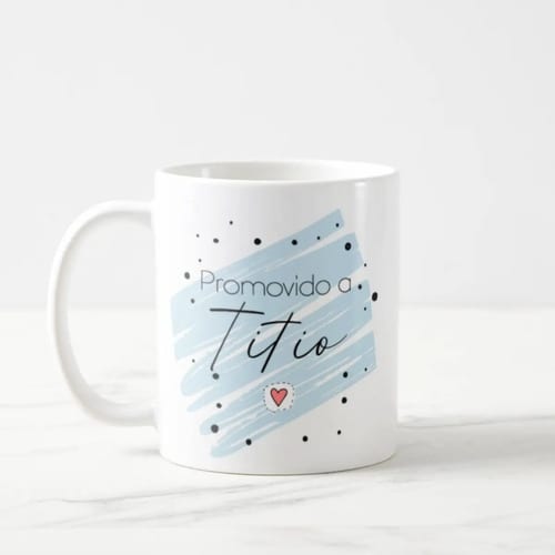 Kit 2 Canecas Personalizadas Revelação Promovidos a Titios - Anúncio de Gravidez (Família)