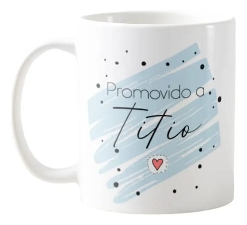 Caneca Presente Revelar Gravidez a Família Promovido a Tio - Anúncio de Gravidez (Tio)