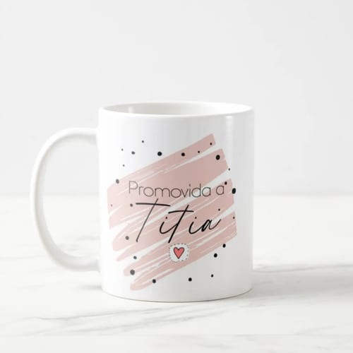 Caneca Presente Revelar Gravidez a Família Promovida a Tia