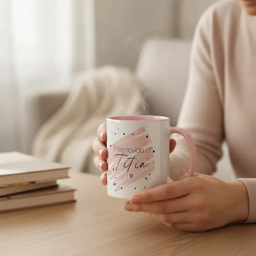 Caneca Revelação De Gravidez Criativa Promovida A Titia