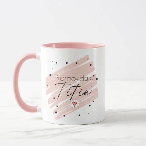 Caneca Revelação De Gravidez Criativa Promovida A Titia - Anúncio de Gravidez (Tia)
