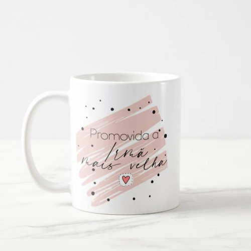 Caneca Irmã Mais Velha Presente Anúncio Gravidez Revelação para Irmã Mais Velha