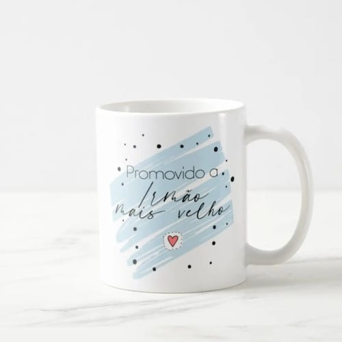 Caneca Revelação De Gravidez Criativa Para Irmão Mais Velho