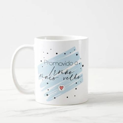 Caneca Revelação De Gravidez Criativa Para Irmão Mais Velho