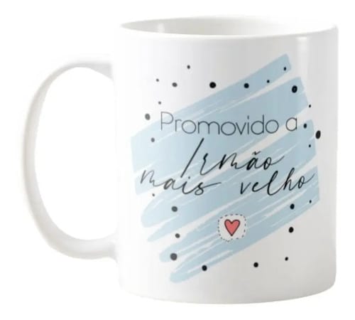 Caneca Revelação De Gravidez Criativa Para Irmão Mais Velho - Anúncio de Gravidez (Irmão)