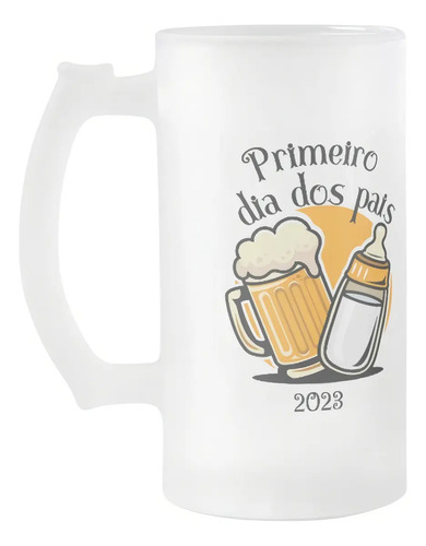 Copo De Cerveja Pai Cervejeiro Presente Primeiro Dia Dos Pai - Família (Pai)