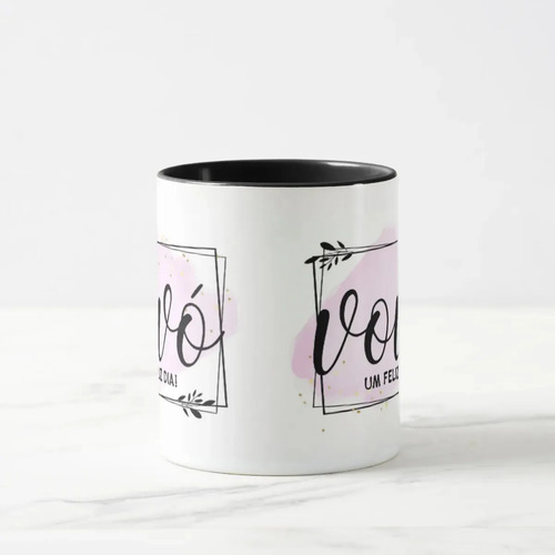 Kit Canecas Personalizadas Presente Feliz Dia Avós Vovó Vovô