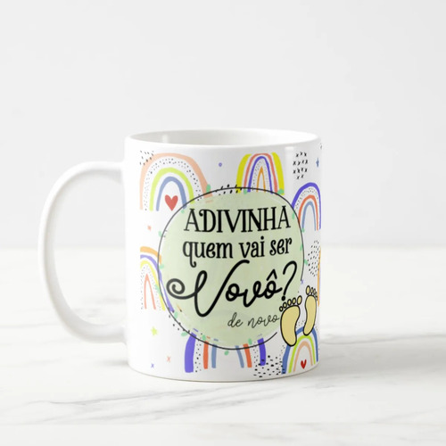 Caneca Anunciar Grávidez Vovô Presente Pronta Entrega