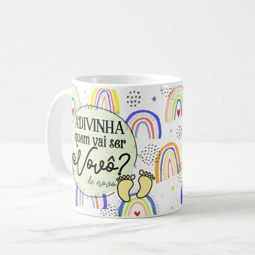Caneca Anunciar Grávidez Vovô Presente Pronta Entrega