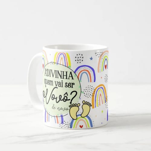 Caneca Anunciar Grávidez Vovô Presente Pronta Entrega