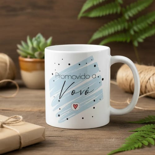 Caneca Presente Revelar Gravidez a Família Promovido Avô