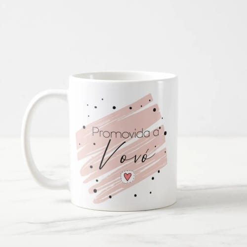 Caneca Presente Revelar Gravidez a Família Promovida a Avó