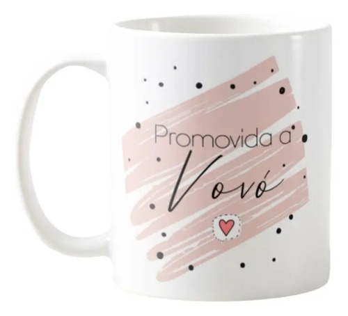 Caneca Presente Revelar Gravidez a Família Promovida a Avó - Anúncio de Gravidez (Avós)