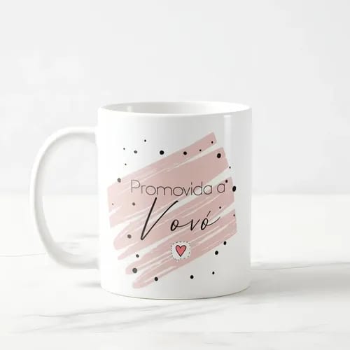 Caneca Presente Revelar Gravidez a Família Promovida a Avó