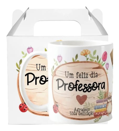 Caneca Presente Agradecimento Professora Dia dos Professores - Dia dos Professores (Professor(a))