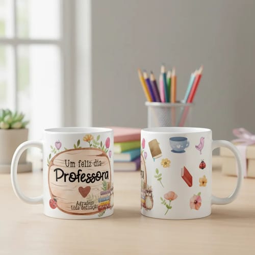 Caneca Presente Agradecimento Professora Dia dos Professores - Dia dos Professores (Professor(a))