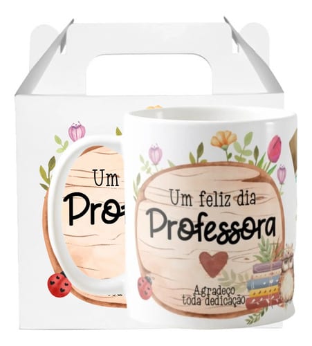 Caneca Presente Agradecimento Professora Dia dos Professores