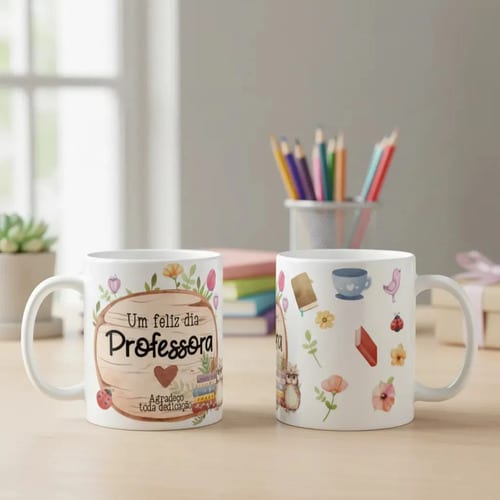 Caneca Presente Agradecimento Professora Dia dos Professores