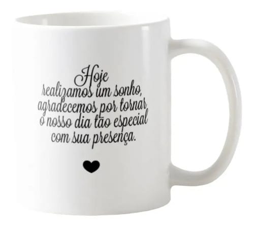 Kit 2 Canecas Lembrança De Casamento Para Pais Da Noiva