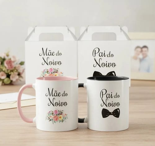 Kit Casamento  Lembrança Pai e Mãe do Noivo - Casamento (Noivo)