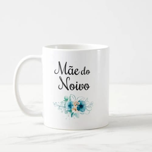 Caneca Lembrança De Casamento Floral Mãe Do Noivo