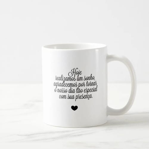 Caneca Lembrança De Casamento Floral Mãe Do Noivo