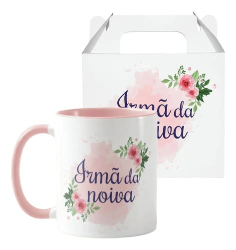 Caneca Divertida Lembrança de Casamento Irmã da Noiva - Casamento (Convidados)