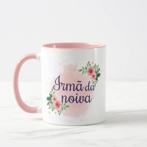 Caneca Divertida Lembrança de Casamento Irmã da Noiva