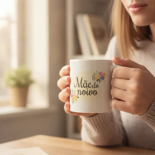Caneca Casamento Lembrança Mãe Do Noivo Pronta Entrega Presente