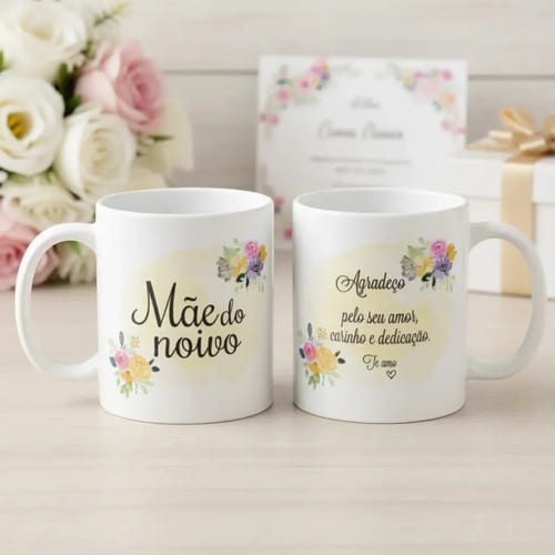 Caneca Casamento Lembrança Mãe Do Noivo Pronta Entrega Presente - Casamento (Noivo)
