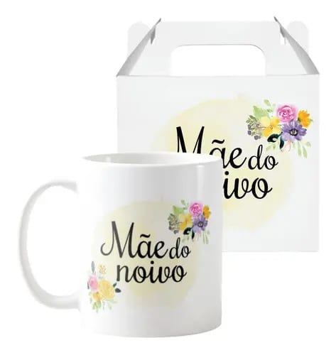 Caneca Casamento Lembrança Mãe Do Noivo Pronta Entrega Presente