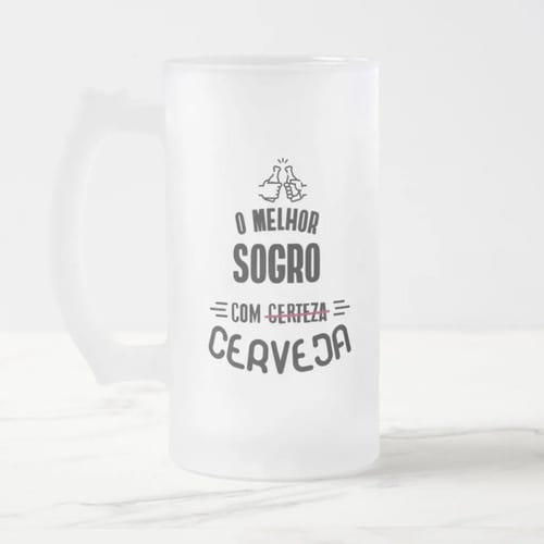 Copo De Cerveja Personalizado Presente Criativo Para Sogro