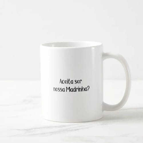 Caneca Convite Madrinha Casamento Pronta Entrega Presente Padrinhos