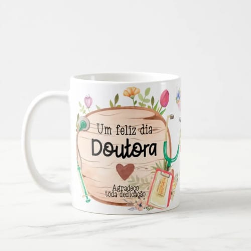 Caneca Presente Personalizado Para Dia Do Médico
