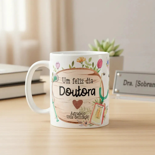 Caneca Presente Personalizado Para Dia Do Médico