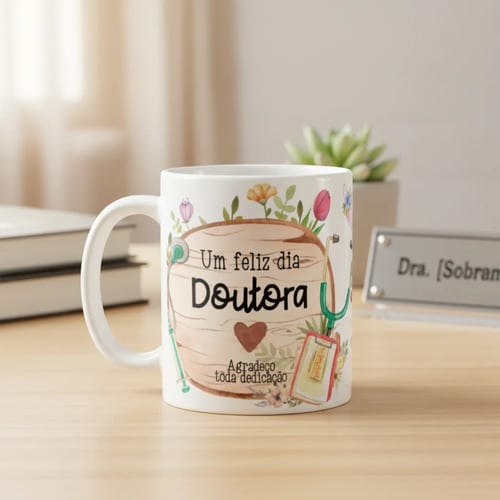 Caneca Presente Personalizado Para Dia Do Médico