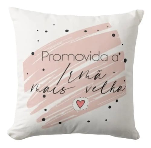Almofada Presente Revelação Promovida A Irmã Mais Velha - Anúncio de Gravidez (Irmã)
