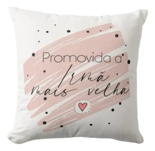 Almofada Presente Revelação Promovida A Irmã Mais Velha - Anúncio de Gravidez (Irmã)