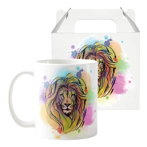 Caneca Evangélica Jesus Leão De Judá Yeshua Salmo 23:4 - Outros (Leão de Judá)