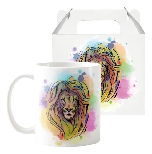 Caneca Evangélica Jesus Leão De Judá Yeshua Salmo 23:4 - Outros (Leão de Judá)