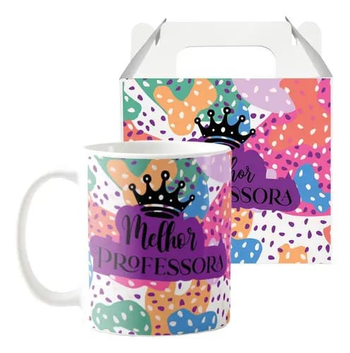 Caneca Da Professora Melhor Professora Do Mundo - Presente - Dia dos Professores (Professor(a))
