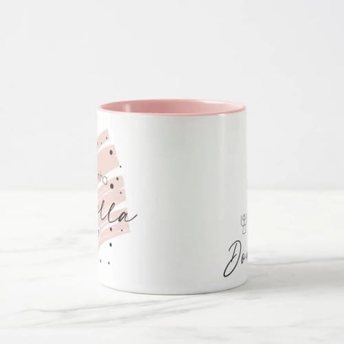 Caneca Presente Convite Especial com Nome Madrinha Batizado