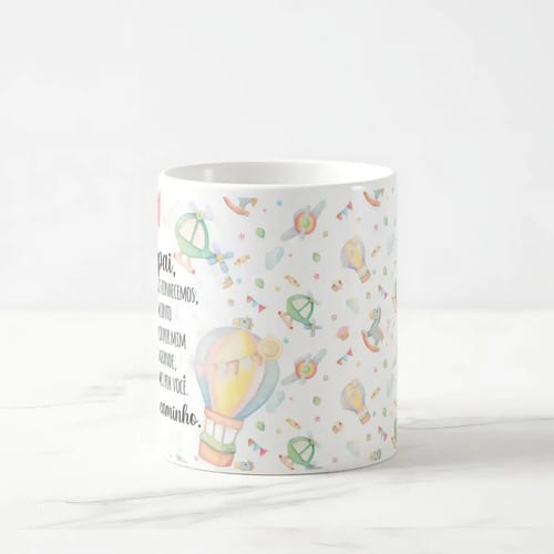 Caneca Presente Revelação de Gravidez Estou à Caminho Papai