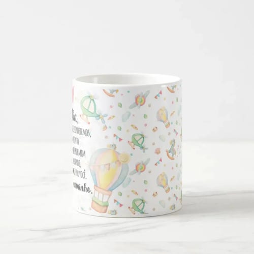 Caneca Presente Revelação de Gravidez Estou à Caminho Titia