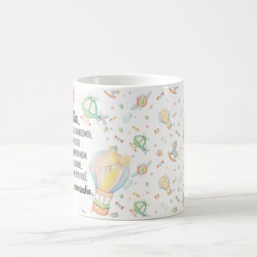 Caneca Presente Revelação de Gravidez Estou à Caminho Titia