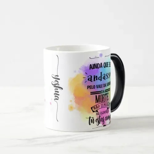 Caneca Mágica Jesus Leão De Judá Yeshua Salmo Presente