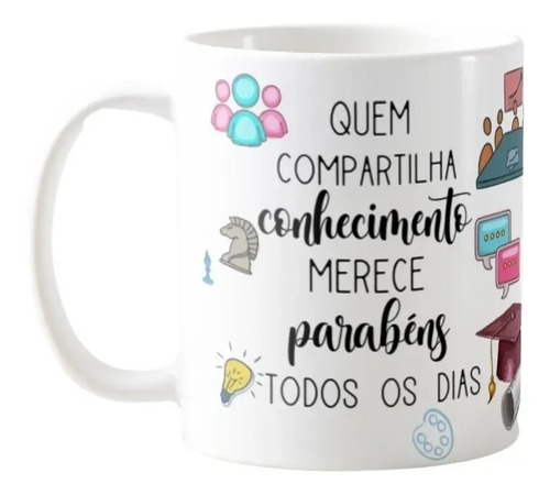 Caneca Presente Professores Para Coordenadora Pedagógica - Dia dos Professores (Coordenador(a))