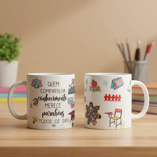 Caneca Presente Professores Para Coordenadora Pedagógica - Dia dos Professores (Educação Infantil)