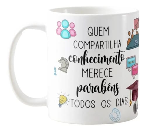 Caneca Presente Professores Para Coordenadora Pedagógica - Dia dos Professores (Educação Infantil)